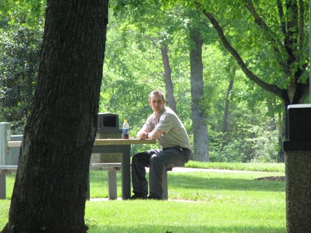 IMG_1024 keeping a watchful eye on the rest stop